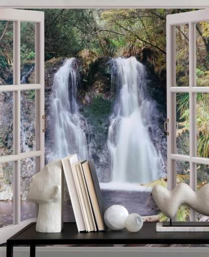 Wasserfall Fensteransicht Wallpaper