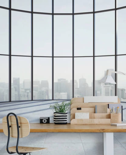 monochrome toned circular 3D window wallpaper monochrome toned circular 3D window wallpaper