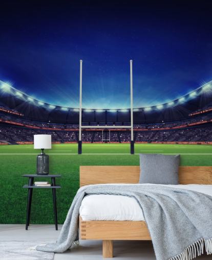 Rugby Pitch at Night Rugby Wallpaper