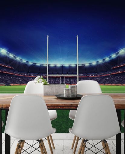 Rugby-kenttä yöllä Rugby Taustakuva Rugby-kenttä yöllä Rugby Taustakuva