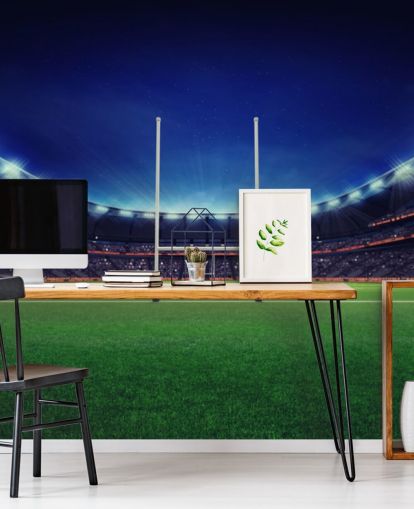 Campo de rugby por la noche Fondo de pantalla de rugby