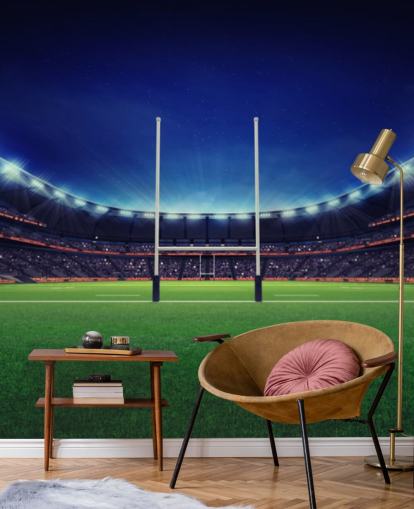 Rugby Pitch at Night Rugby Wallpaper