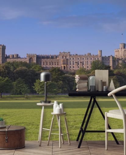 Fondo de pantalla de vista del castillo de Windsor