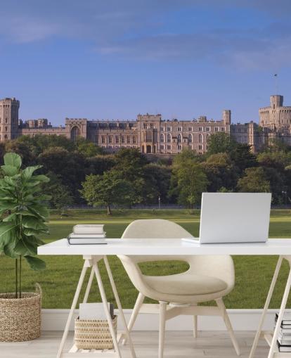 Windsor Castle Utsikt fra feltet Wallpaper Windsor Castle Utsikt fra feltet Wallpaper