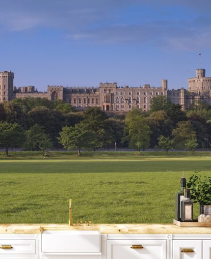 Windsor Castle View from Field Wallpaper
