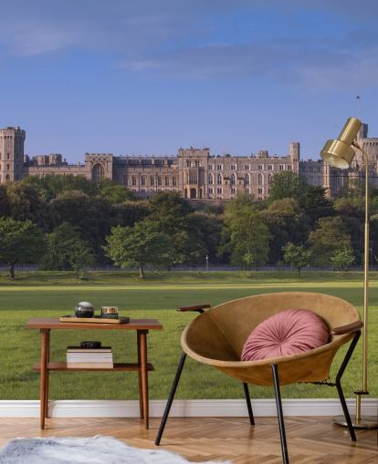 Windsor Castle View from Field Wallpaper Windsor Castle View from Field Wallpaper