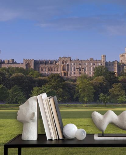 Windsor Castle Utsikt fra feltet Wallpaper