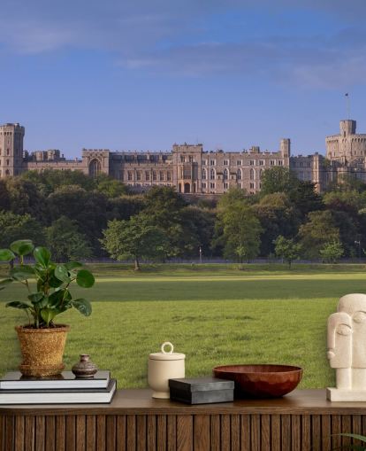 Windsor Castle View from Field Wallpaper Windsor Castle View from Field Wallpaper