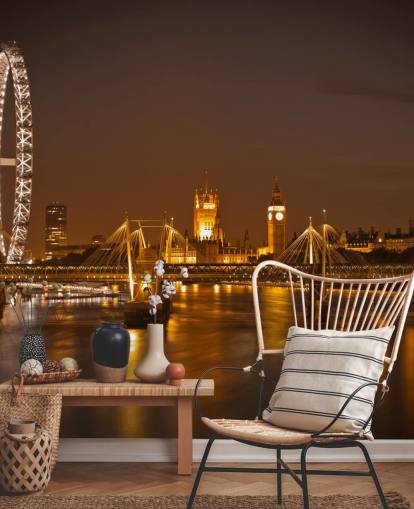 Houses of Parliament at Night Wall Mural Houses of Parliament at Night Wall Mural