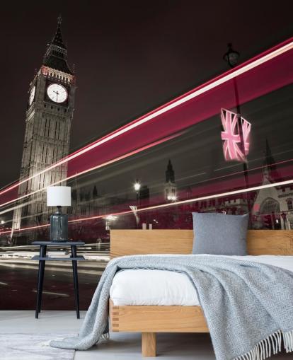 foto rossa e grigio scuro della carta da parati del Big Ben foto rossa e grigio scuro della carta da parati del Big Ben