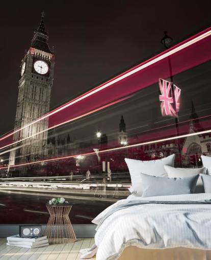 rött och mörkgrått foto av Big Ben tapeter rött och mörkgrått foto av Big Ben tapeter