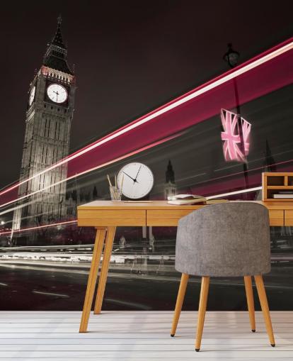 foto rossa e grigio scuro della carta da parati del Big Ben