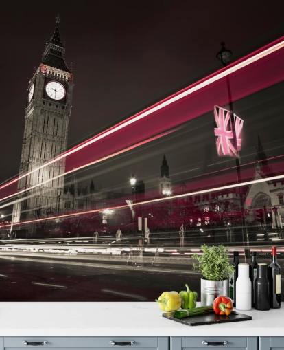 rode en donkergrijze foto van big ben behang rode en donkergrijze foto van big ben behang