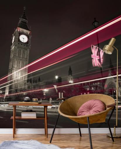 rød og mørkegrå foto af big ben tapet