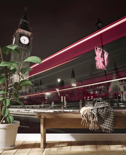 foto vermelha e cinza escura do papel de parede big ben