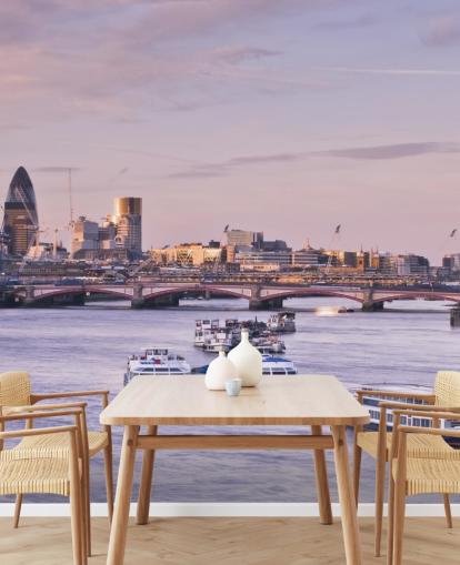 London Skyline muurschildering 