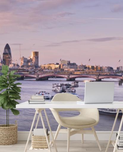 London Skyline Vægmaleri 