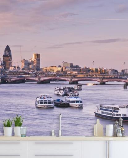 London Skyline Wall Mural 