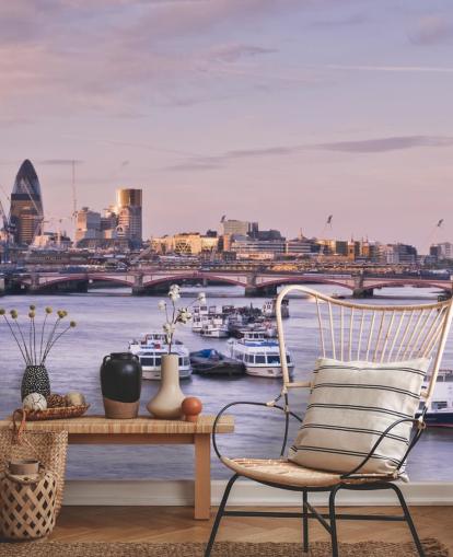 London Skyline -seinämaalaus 