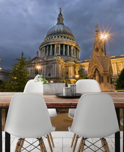 carta da parati st pauls di notte