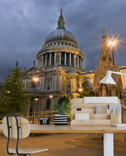 fond d'écran de St Pauls la nuit