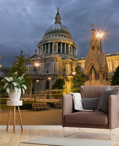 st pauls om natten tapet