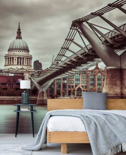 St. Paul's Cathedral, Millennium Bridge Tapete