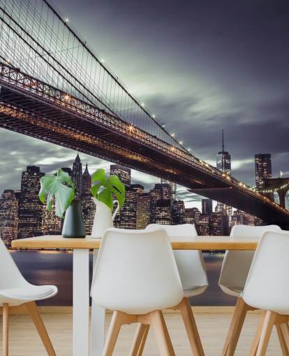 Papel pintado de noche de Nueva York