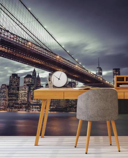 Papel pintado de noche de Nueva York