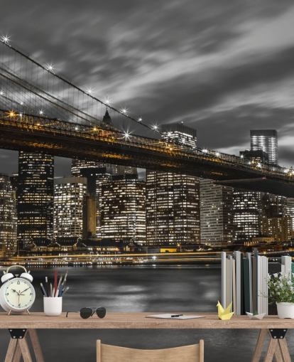 Papel pintado del horizonte de Nueva York Papel pintado del horizonte de Nueva York