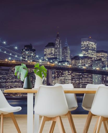 Decorazione murale con ponte di Brooklyn Moody Blue