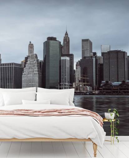 Lower Manhattan Murky Morning Wallpaper