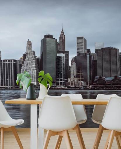 Lower Manhattan Murky Morning Wallpaper