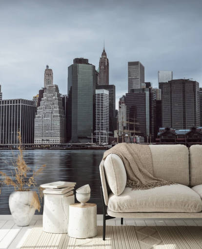 Lower Manhattan Murky Morning Wallpaper Lower Manhattan Murky Morning Wallpaper