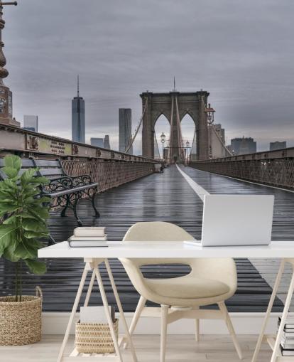 Brooklyn Bridge Fodgængerudsigt Baggrund