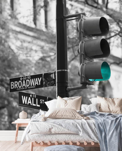 Carta da parati stradale Broadway