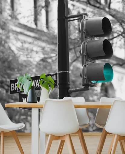 Papel de parede Broadway Road Sign