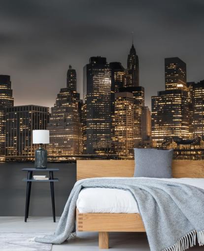 Moody Lower Manhattan Wall Mural