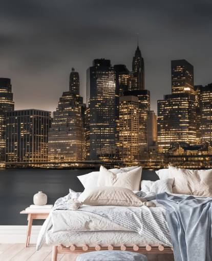 Moody Nedre Manhattan vægmaleri Moody Nedre Manhattan vægmaleri