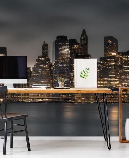 Moody Nedre Manhattan veggmaleri Moody Nedre Manhattan veggmaleri