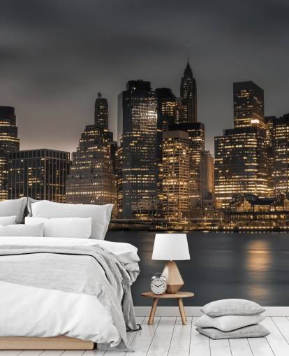 Moody Lower Manhattan Wall Mural