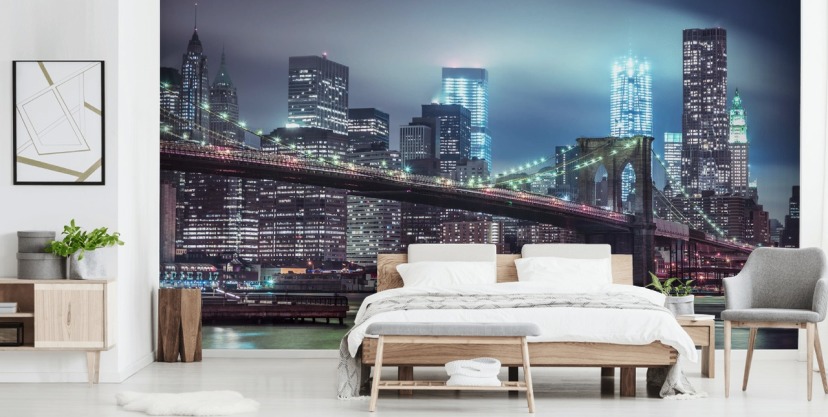 New York Wallpaper - Manhattan Wall Murals | Wallsauce US