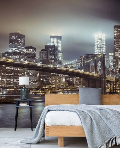 Brooklyn Bridge på kvällen Bakgrund