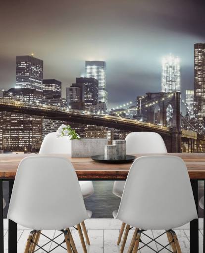 Brooklyn Bridge in the Evening Wallpaper