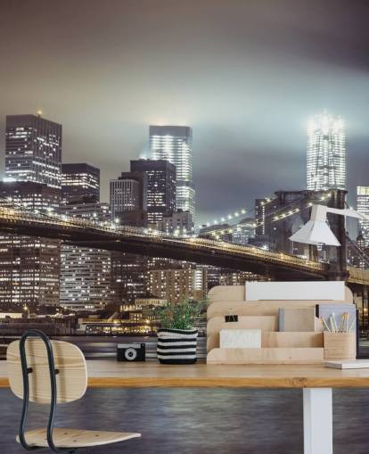 Brooklyn Bridge in the Evening Wallpaper