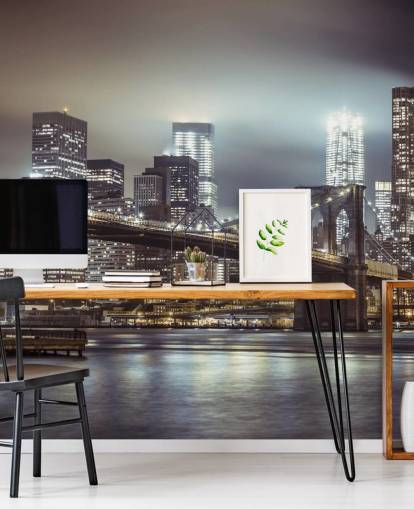 Brooklyn Bridge i kveld tapet Brooklyn Bridge i kveld tapet