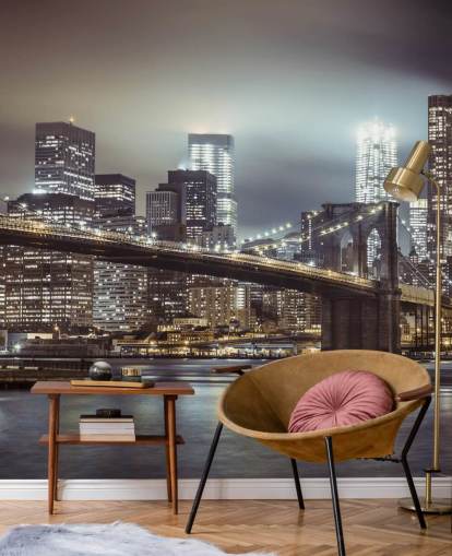 Brooklyn Bridge in the Evening Wallpaper