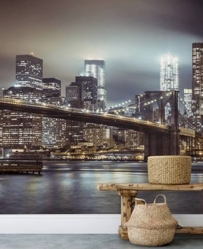 Brooklyn Bridge in the Evening Wallpaper