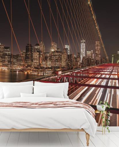 Brooklyn Bridge Street View Hintergrundbild