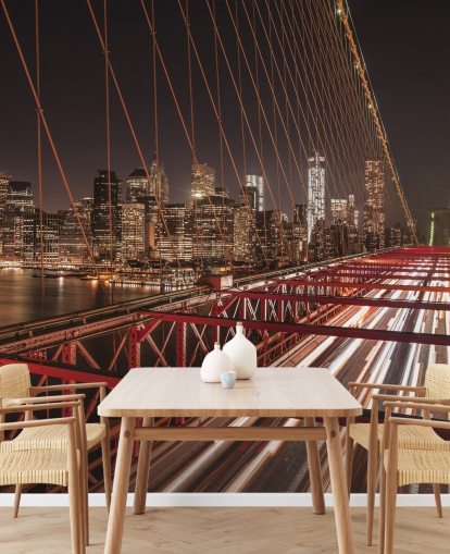 Sfondo di Brooklyn Bridge Street View Sfondo di Brooklyn Bridge Street View